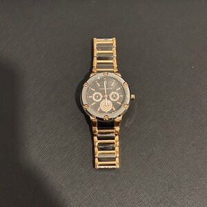 Vince Camuto Gold and Black Women's Watch